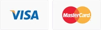 Aceptamos Visa y Mastercard